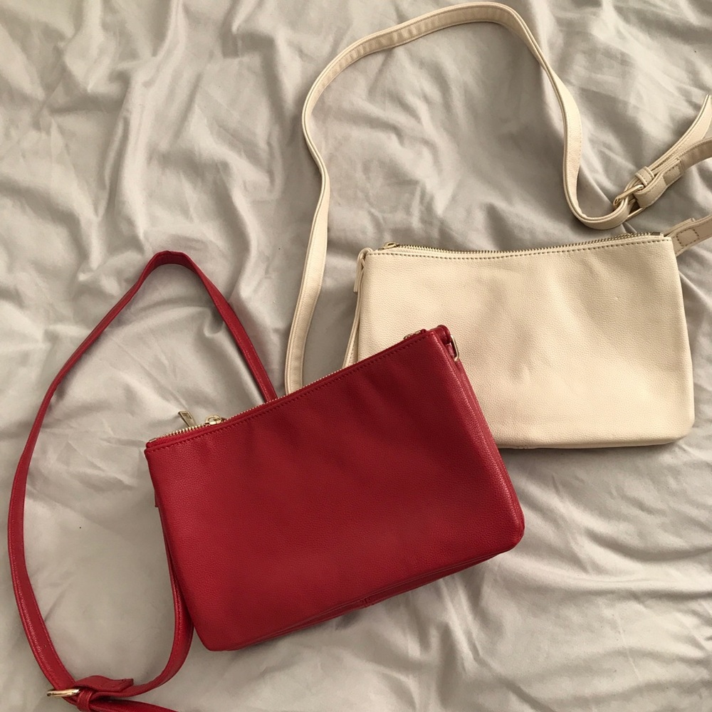 Three-Compartment Crossbody Bags